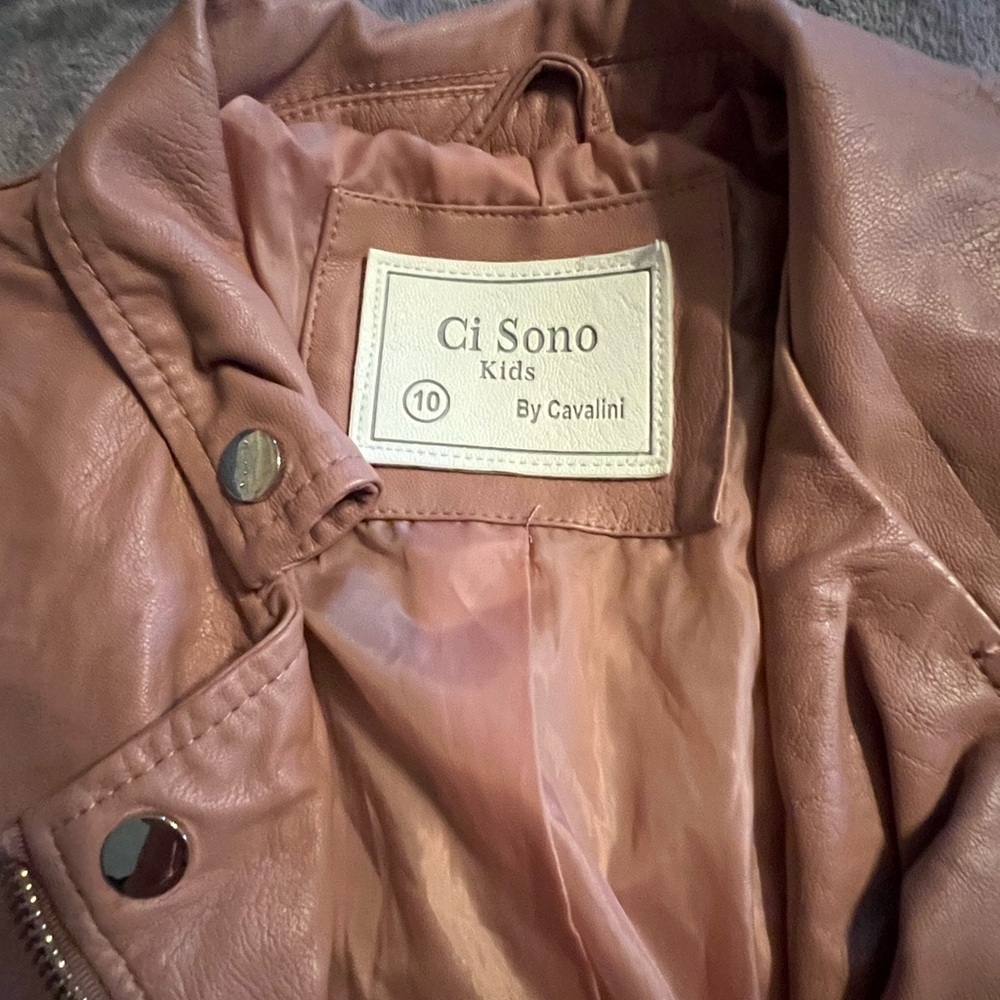 Ci Sono kids leather jacket
